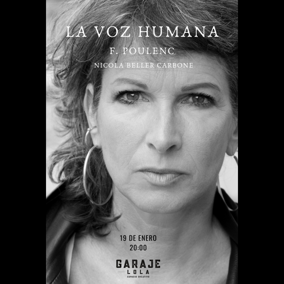 NICOLA BELLER CARBONE performs &#038; stages La Voix humaine at the Garaje Lola in Madrid