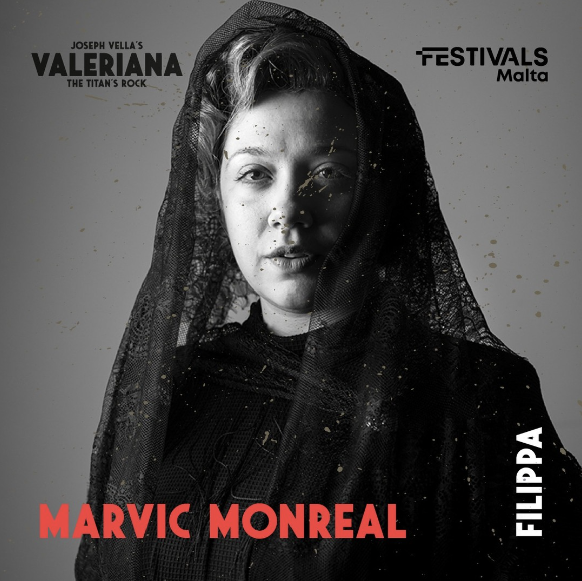 MARVIC MONREAL est Filippa dans la création mondiale Valeriana The Titan’s Rock à Malte